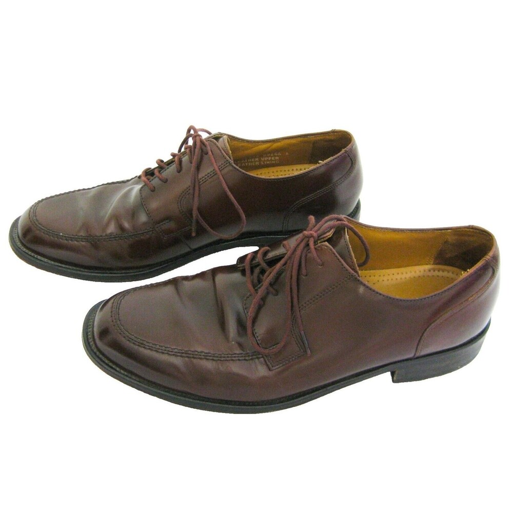 BOSTONIAN Men's (Size 8.5) Brown Leather Oxford Dress Shoes Non-Slip Lace Up
